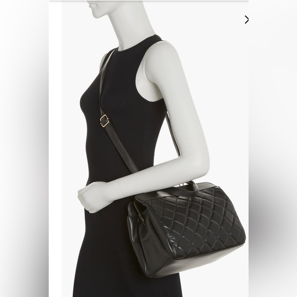 Badgley Mischka Diamond Quilted Top Handle Bag NWT - Picture 3 of 7